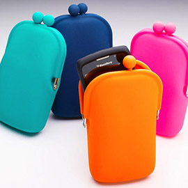 Fashion silicone phone purse